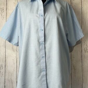 Elegant Sky Blue Women's Blouse